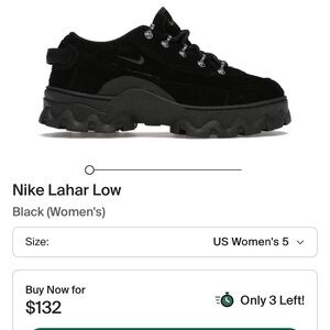 Nike Lahar Low Women's Black Sneakers